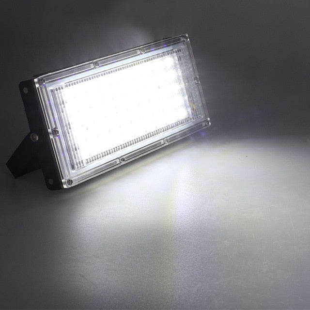 Lámpara LED de cultivo Phyto AC 220V 50W, reflector LED de espectro completo, foco para plantas hidropónicas de invernadero para interiores y exteriores