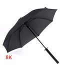 Creative Long Handle Large Windproof Samurai Sword Umbrella Japanese Ninja-like Sun Rain Straight Umbrellas Automatic Open