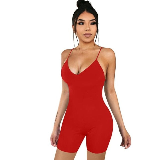 Fashion Women's Jumpsuit Sexy Women Print Playsuit Women Rompers Fall Summer Sleeveless Sport Casual Slim Playsuit Women Clothes