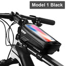 WILD MAN New Bike Bag Frame Front Top Tube Cycling Bag Waterproof 6.6in Phone Case Touchscreen Bag MTB Pack Bicycle Accessories