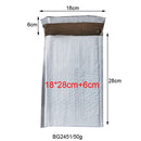 50 Pcs Of Different Specifications White Bag Foam Envelope Foam Foil Office Packaging Envelope Moistureproof Vibration Bag