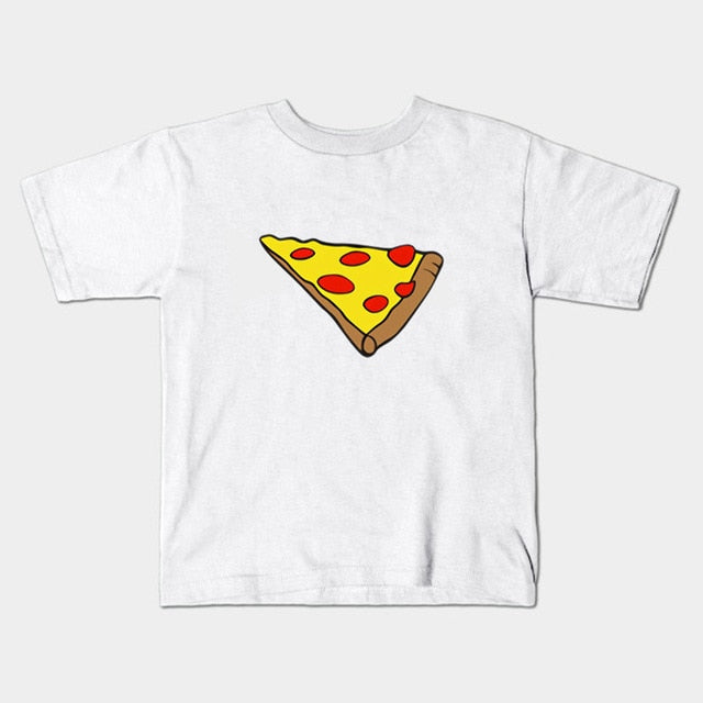 Ropa familiar a juego padre madre hija hijo Pizza camiseta ropa papá mamá y yo bebé camiseta el precio de una pieza de ropa