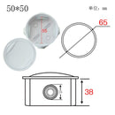 Caja de alimentación impermeable para exteriores, caja de control eléctrico IP65 de plástico ABS, caja de conexiones de rama de cable de conexión de carcasa de alambre interior DIY