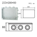 Caja de alimentación impermeable para exteriores, caja de control eléctrico IP65 de plástico ABS, caja de conexiones de rama de cable de conexión de carcasa de alambre interior DIY