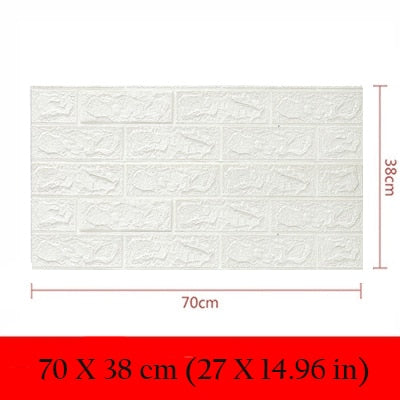 Self-adhesive wallpaper 3d stereo wall stickers bedroom warm background wall soft pack foam wallpaper decorative stickers