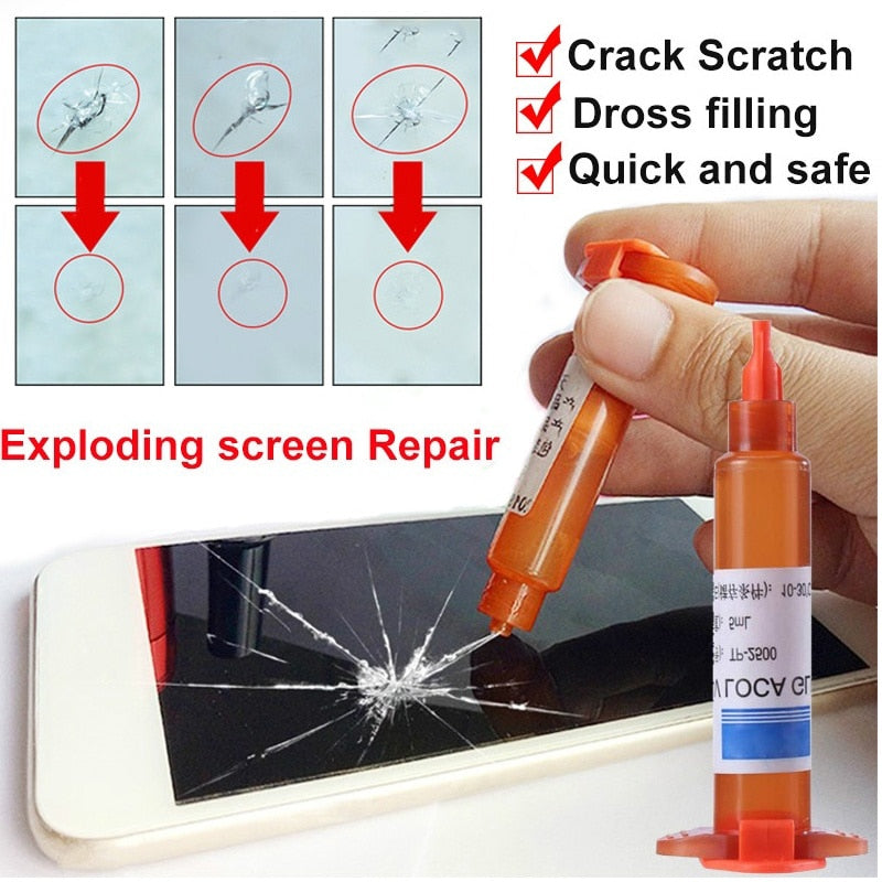 5 ml UV-Kleber Optical Clear Adhesive UV-Kleber Handy-Reparaturwerkzeug für Handy-Touchscreen-Reparaturkleber für mobile Reparaturwerkzeuge