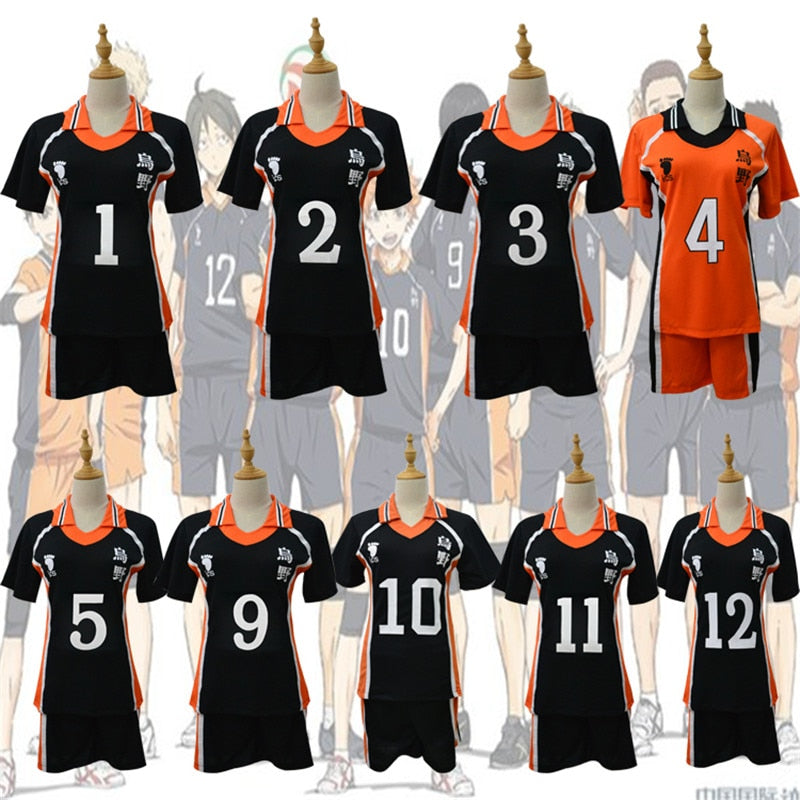 9 Styles Haikyuu Cosplay Kostüm Karasuno High School Volleyball Club Hinata Shyouyou Sportswear Trikots Uniform