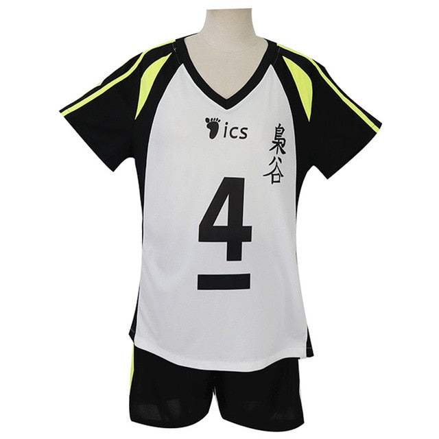 9 estilos Haikyuu Cosplay disfraz Karasuno escuela secundaria voleibol Club Hinata Shyouyou ropa deportiva Jerseys uniforme