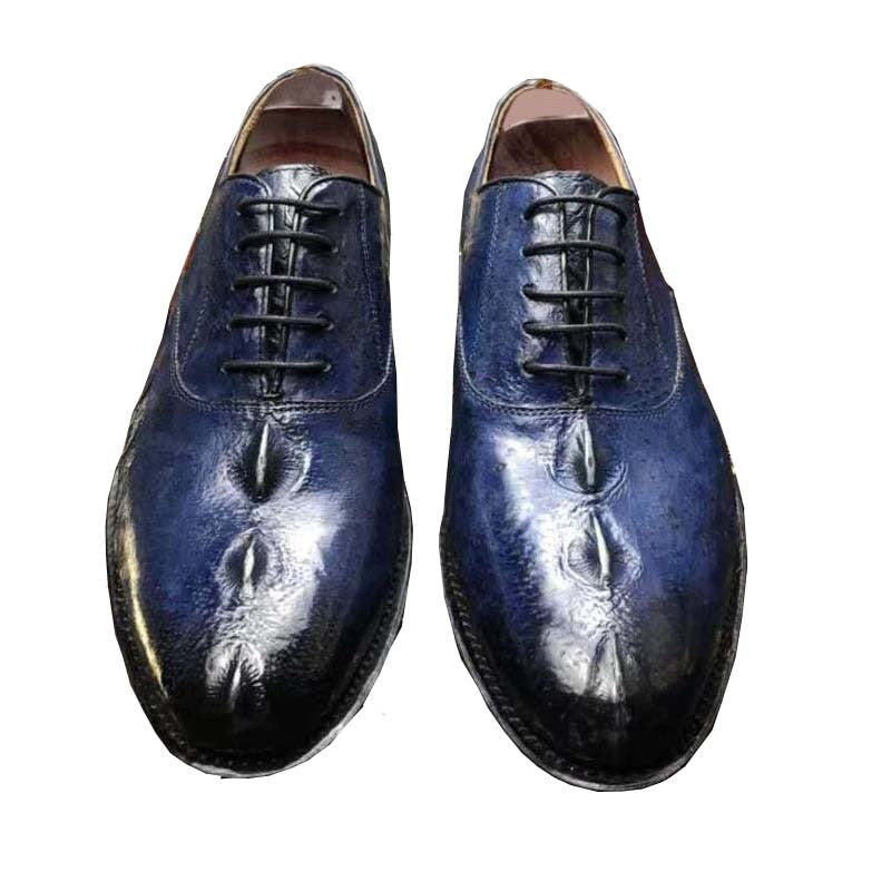 Chue New Arrival Men Dress Shoes  Sturgeon Skin Male Leather Sole Leisure  Wedding