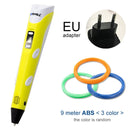 Myriwell 3D Pen DIY 3D Printer Pen Drawing Pens 3d Printing Best for Kids With ABS Filament 1.75mm Christmas Birthday Gift
