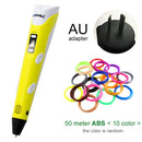 Myriwell 3D Pen DIY 3D Printer Pen Drawing Pens 3d Printing Best for Kids With ABS Filament 1.75mm Christmas Birthday Gift