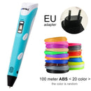Myriwell 3D Pen DIY 3D Printer Pen Drawing Pens 3d Printing Best for Kids With ABS Filament 1.75mm Christmas Birthday Gift
