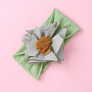 Balleenshiny Infant Child Hair Band Three-dimensional Alloy Rhinestone Crown Headdress Baby Girl Mesh Elastic Headband Turban