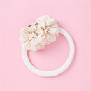 Balleenshiny Infant Child Hair Band Three-dimensional Alloy Rhinestone Crown Headdress Baby Girl Mesh Elastic Headband Turban