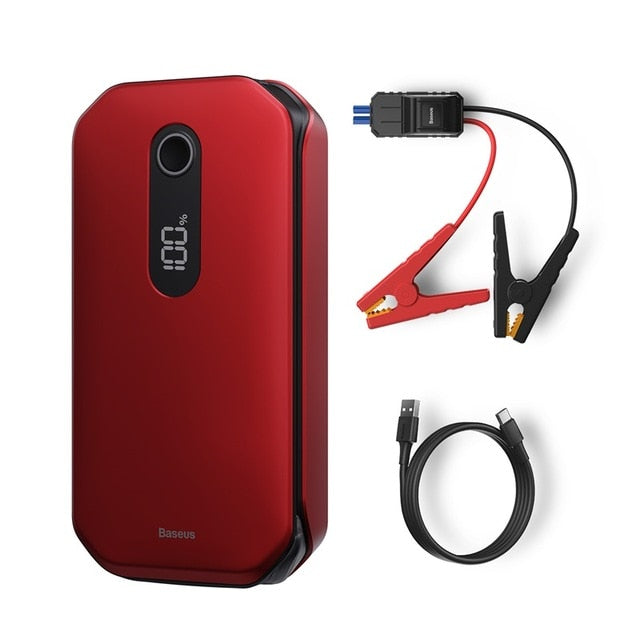 Baseus 1000A Car Jump Starter Power Bank 12000mAh Portable Battery Station For 3.5L/6L Car Emergency Booster Starting Device