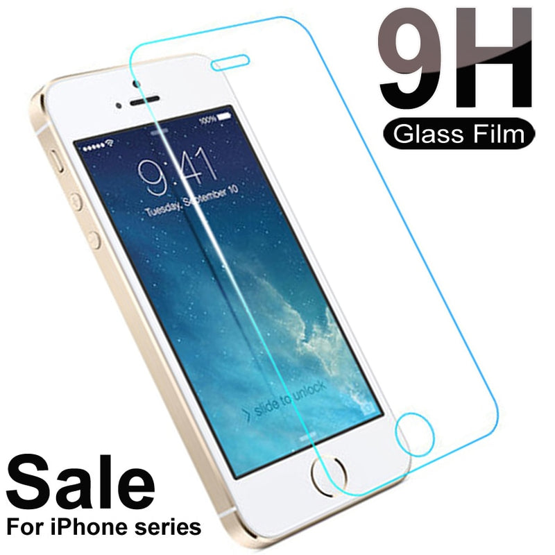 9H gehärtetes Glas für iPhone 5 5S 5C SE 4S 6 6S 7 8 Plus Displayschutzfolie für iPhone XS 11 Pro Max X XR Schutzglasfolie