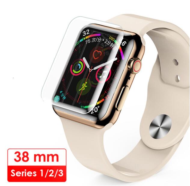 3D Curved Full Cover Film For Apple Watch Series SE 6 4 5 40mm 44mm Screen Protector Full Glue UV Glass for Series 1 2 3 38 42mm