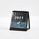 2021 Sun Moon Star Series mini Desktop Paper landscape Calendar dual Daily Scheduler Table Planner Yearly Agenda Organizer