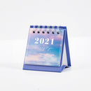 2021 Sun Moon Star Series mini Desktop Paper landscape Calendar dual Daily Scheduler Table Planner Yearly Agenda Organizer