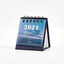 2021 Sun Moon Star Series mini Desktop Paper landscape Calendar dual Daily Scheduler Table Planner Yearly Agenda Organizer