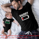 Funny Daddy and Baby 2021 Print Family Matching Clithing Balck Cotton Matching Family Look Outfits for Dad Son Daughter Tshirt