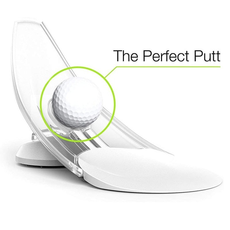 Presión Putt Golf Trainer Aid Office Home Carpet Práctica Putt Aim para Golf Presión Putt Trainer Home Office ABS