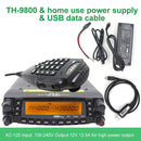2005A TYT TH-9800 Plus Walkie Talkie 50W Car Mobile Radio Station Quad Band 29/50/144/430MHz Dual Display Scrambler TH9800