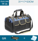 AIRAJ Bolsa de herramientas multifunción 1680D Bolsa de electricista de tela Oxford, Bolsa de almacenamiento anticaída impermeable con múltiples bolsillos