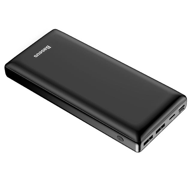 Baseus Power Bank 30000mAh Powerbank USB C Fast Poverbank para Xiaomi iPhone 12 Pro Cargador de batería externo portátil Pover bank