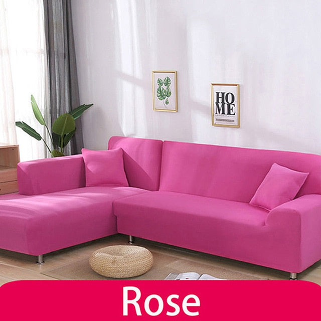 Solid Color Elastic Sofa Cover Cotton All-inclusive Stretch Sofa Cover for Living Room funda sofa