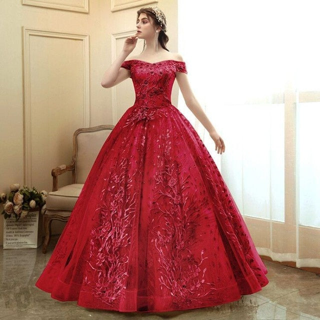 Quinceanera Dress 2020 Gryffon Prom Dress Luxury Appliques Formal Ball Gown Vintage Quinceanera Dress Vestido De Quincenera