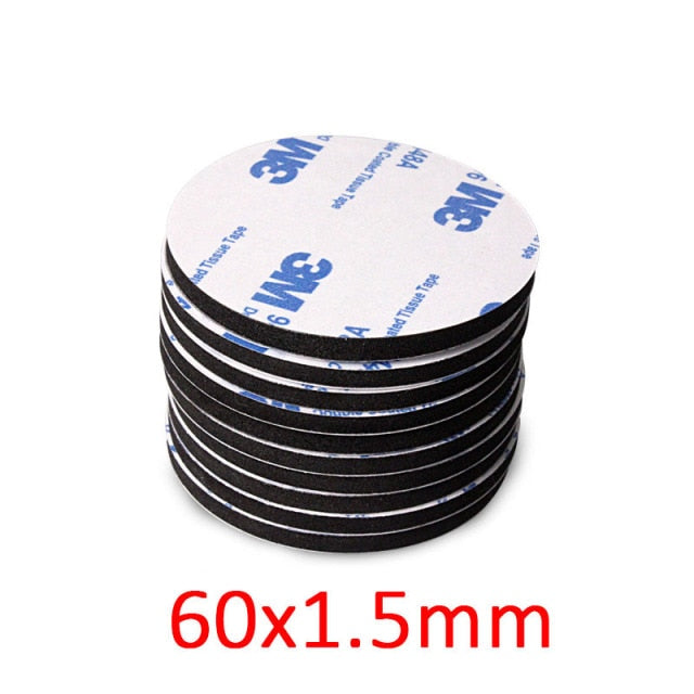 10-100 Uds 3M cinta de montaje de almohadilla fuerte cinta adhesiva de espuma acrílica de doble cara cinta adhesiva de montaje de dos lados negro tamaño múltiple