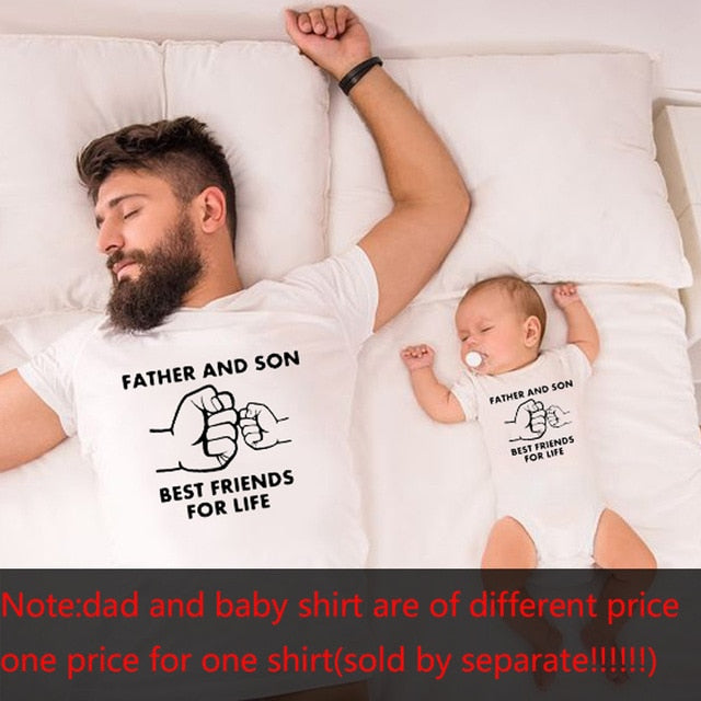 Geschenk für Ihn Geschenke für Papa Biggie und Smalls Shirt Vater Tochter Passende Shirts Vater und Sohn Lustige Print Shirts Familie Tops