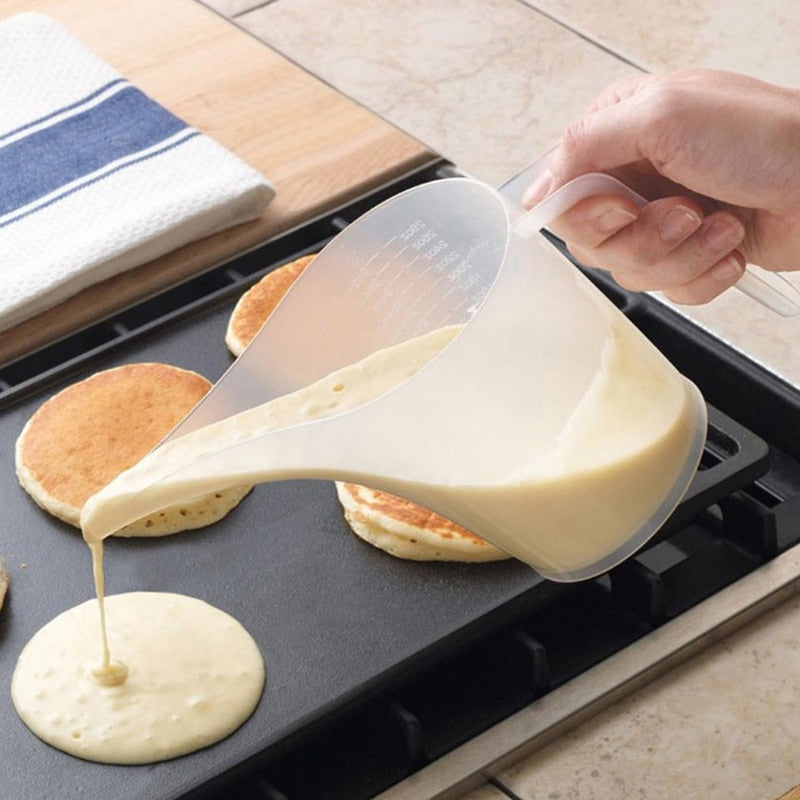 1000 ML Spitze Mund Kunststoff Messbecher Tasse Abgestuftes Kochen Küche Bäckerei Werkzeug