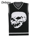 Darlingaga Harajuku Schädel Druck Lose Herbst Winter Pullover Frauen Pullover Casual y2k Strickwaren Pullover 2020 Koreanische Pullover Neu