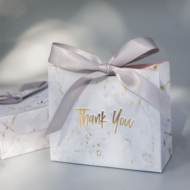 Neue kreative Mini grauer Marmor Geschenktüte Box für Party Babyparty Papier Pralinenschachteln Paket/Hochzeitsbevorzugungen Süßigkeitsschachteln