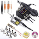 750W SMD Rework Soldering Station 2 in 1 hot air soldering iron LCD Digital display welding station for BGA PCB IC Repair 8898