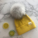 Winter Unisex Faux Fur Pompon Hat Scarf For Kids Boys Girls Knitted Baby Caps With Pompom Bonnet Children&