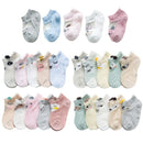 5 Pairs/lot 0 to 7 Years Spring Summer Thin Mesh Socks For Girls Boys Cute Animal Children's Thin Sock Baby Newborn Short Socks