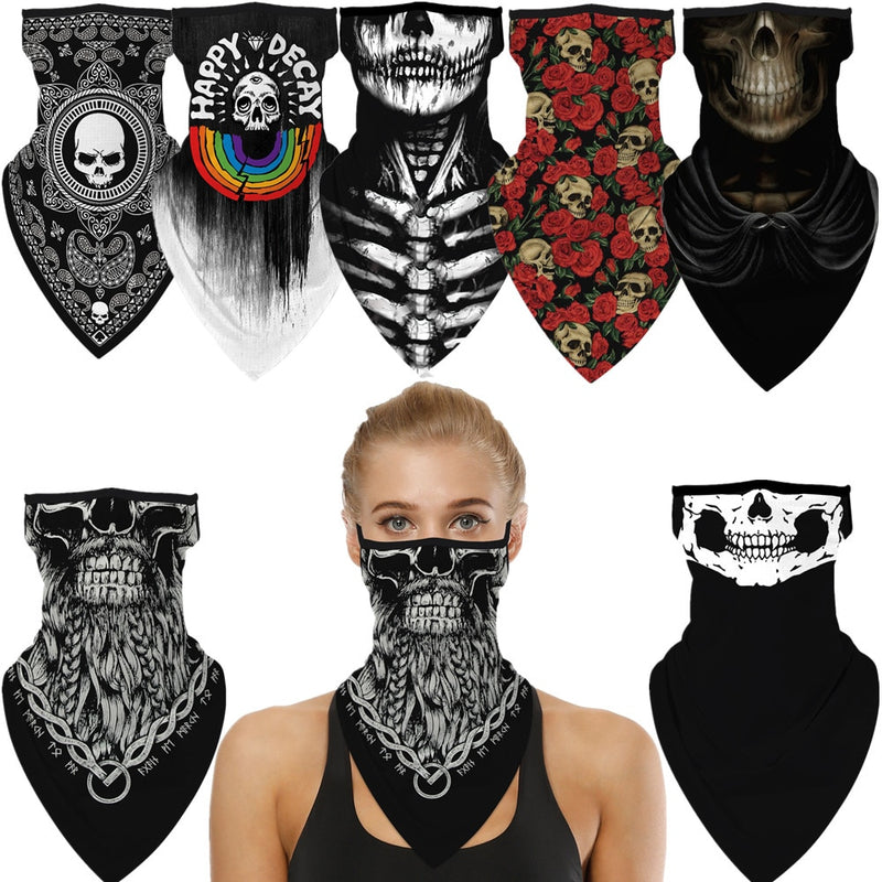 Halloween Skull Death Punk Scary Cosplay Gesichtsmaske Halstuch Masken Bandana Stirnband Balaclava