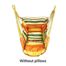 Hamaca portátil silla cama de lona hamacas jardín columpio colgante ocio perezoso cuerda silla columpio interior dormitorio asiento Camping