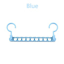 Percha mágica de 9 agujeros para ropa, percha plegable multifunción, percha giratoria para ropa, percha para secado de ropa, organizador para el hogar