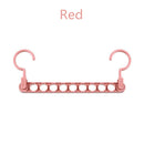 Percha mágica de 9 agujeros para ropa, percha plegable multifunción, percha giratoria para ropa, percha para secado de ropa, organizador para el hogar