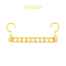 Percha mágica de 9 agujeros para ropa, percha plegable multifunción, percha giratoria para ropa, percha para secado de ropa, organizador para el hogar