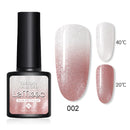 LEMOOC 8.0ml UV Gel Nail Polish Thermal Glitter Gel Polish Color-changing Gel Varnish Nail Art Gel varnish