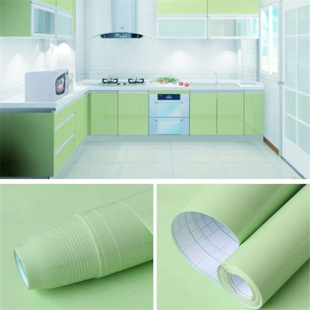 DIY Dekorative Folie PVC Perlweiß Selbstklebende Tapeten Möbel Renovierung Aufkleber Küchenschrank Wasserdichte Tapete