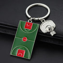 200Pcs/Lot Backboard Stadium Keychain Team Training Competition Battle Promo Sports Field Keyring Basketball Lover Trinket Gift