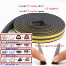 5 meters DIPE self-adhesive door and window sealing strip glass window anti-collision rubber strip foam sound insulation strip
