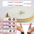 5 meters DIPE self-adhesive door and window sealing strip glass window anti-collision rubber strip foam sound insulation strip