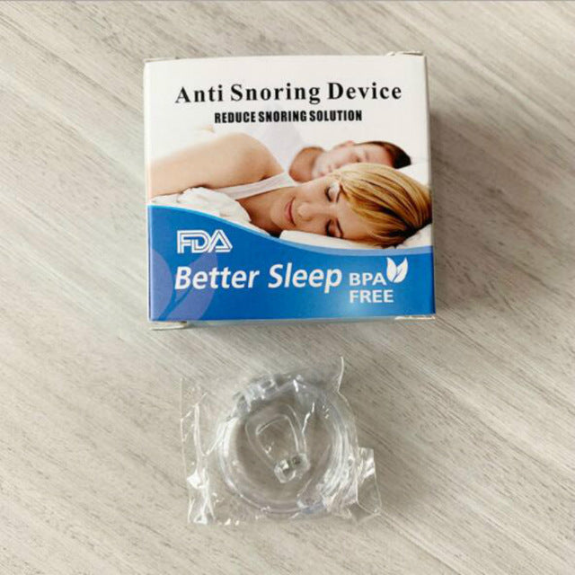 Clip de silicona para la nariz, tapón magnético antironquidos, dispositivo de ayuda para dormir silencioso, protector de noche, dispositivo antironquidos para el cuidado de la salud, 1 ud.